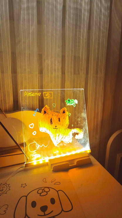 LED Işıklı Çizim ve Boyama Tahtası