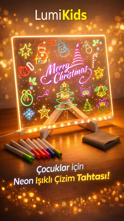LED Işıklı Çizim ve Boyama Tahtası