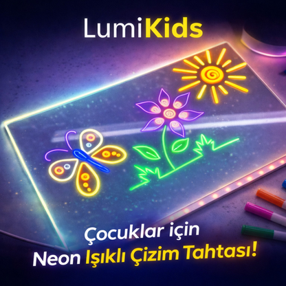 LED Işıklı Çizim ve Boyama Tahtası